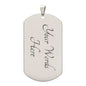 To My Son Dog Tag Necklace – Meaningful Gift with Optional Engraving