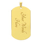 To My Son Dog Tag Necklace – Meaningful Gift with Optional Engraving