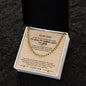 To My Dad Cuban Link Chain – Meaningful Gift for Father with Message Card