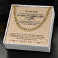 To My Dad Cuban Link Chain – Meaningful Gift for Father with Message Card