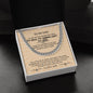 To My Dad Cuban Link Chain – Meaningful Gift for Father with Message Card