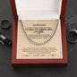 To My Dad Cuban Link Chain – Meaningful Gift for Father with Message Card