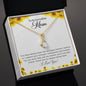 To An Incredible Mom | Alluring Beauty Ribbon Necklace