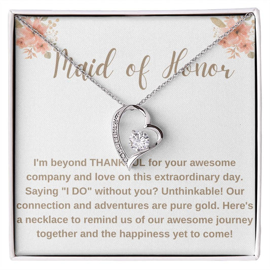 Maid of Honor Forever Love Necklace