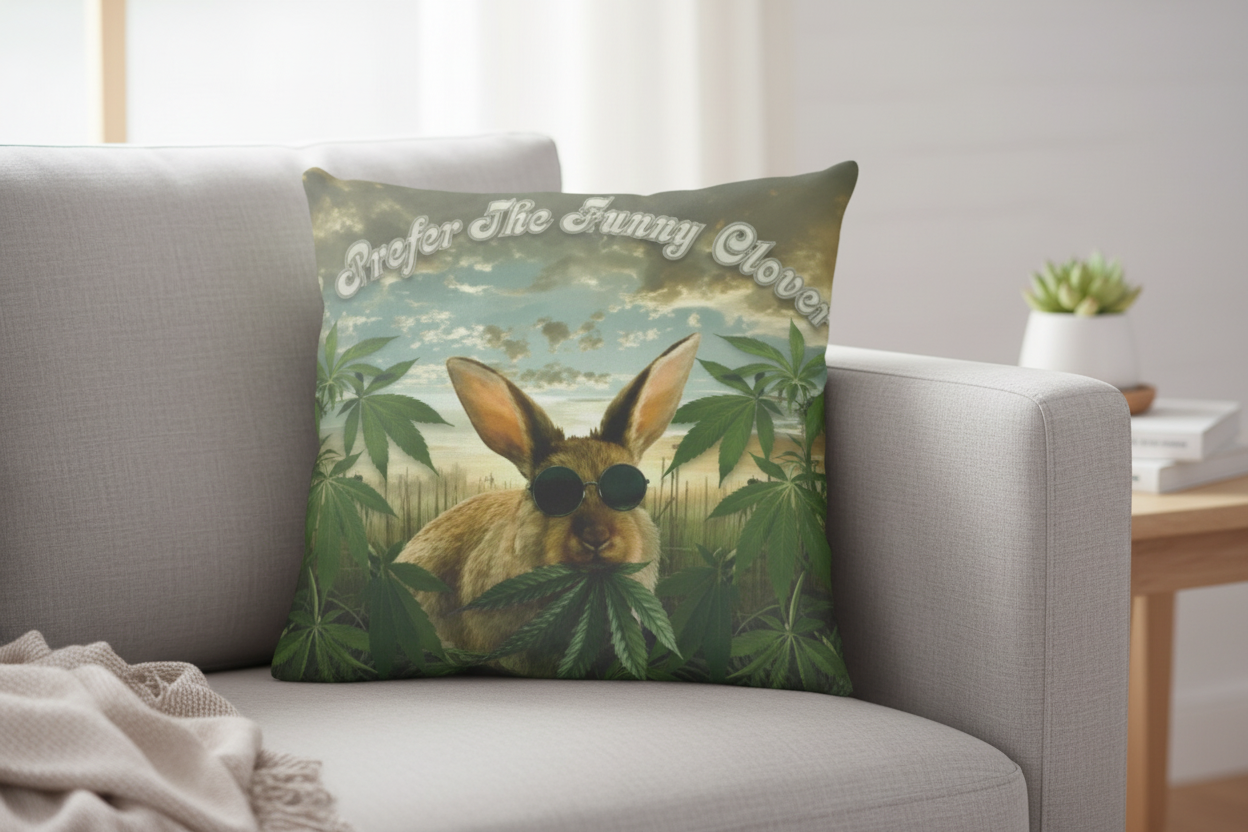 Prefer the Funny Clover Pillow – Primary Hero Shot